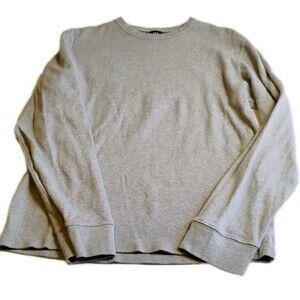 Gap Women's Heather Grey Basic Long Sleeve‎ Top, Size S